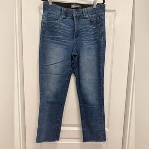 Women’s Democracy Ankle Length Blue Stretch Slim Jeans
